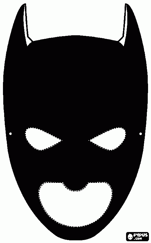 mascara do batm para imprimir , desenho mascara do batm