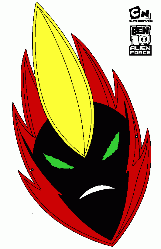 mascara do ben 10 para colorir e imprimir
