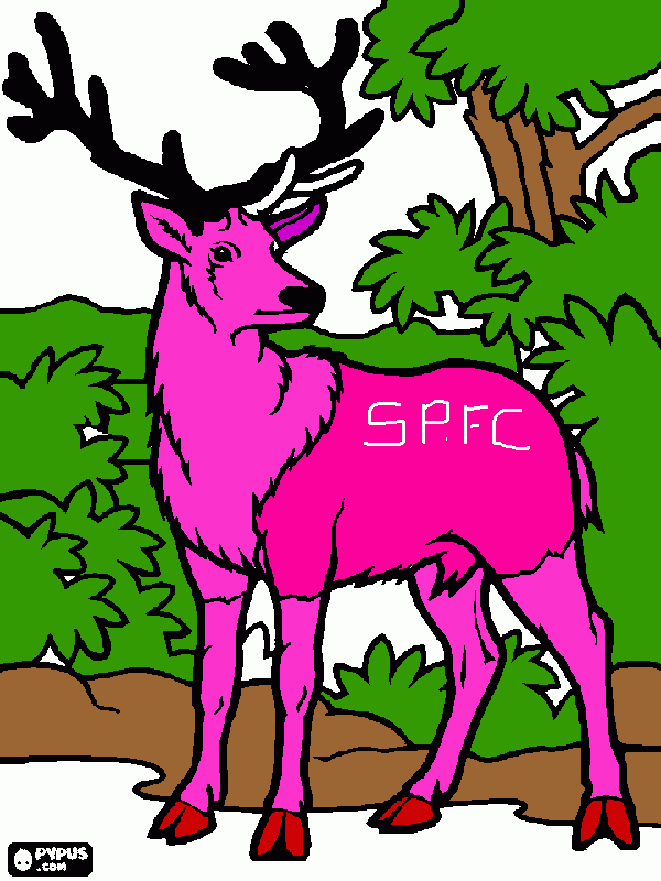 mascote  do são paulo para colorir e imprimir