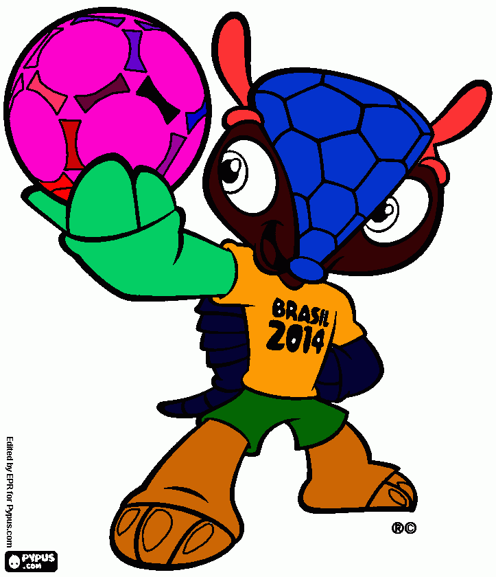 Mascote para colorir e imprimir