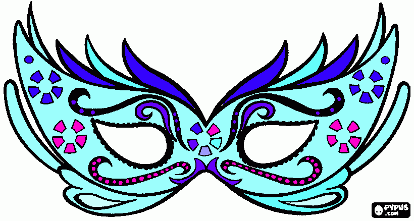 mascra de carnaval 2013 instituto dona placidina para colorir e imprimir