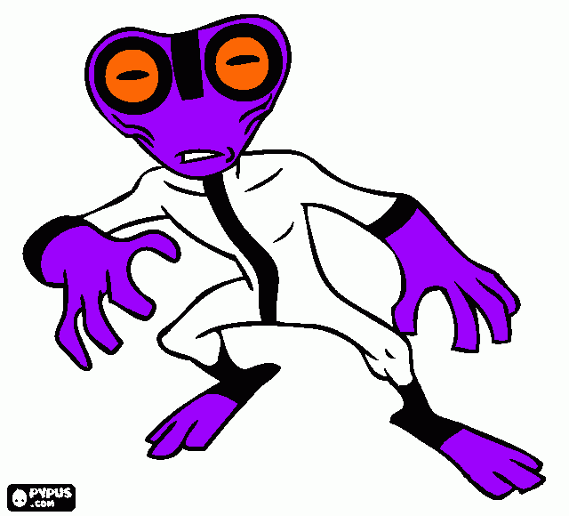  massa cinzenta Ben 10 para colorir e imprimir