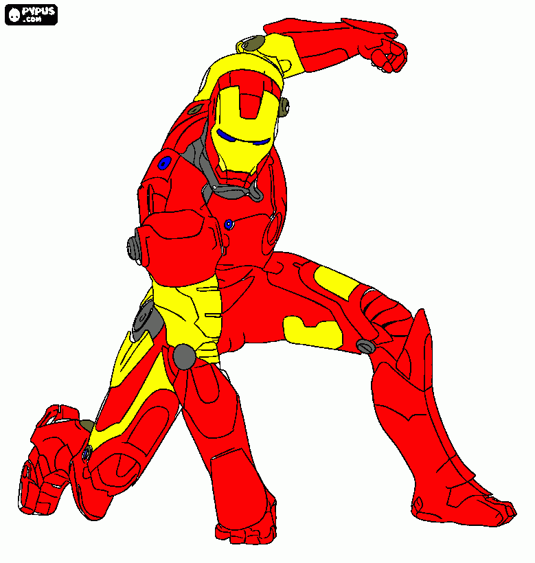 mateus alvaro homem de ferro para colorir e imprimir