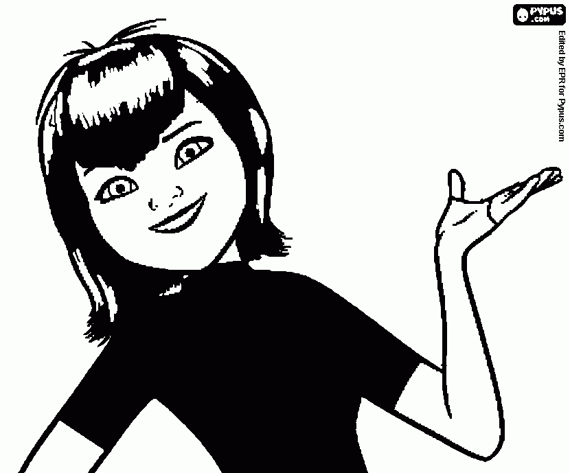 mavis vampira para colorir e imprimir