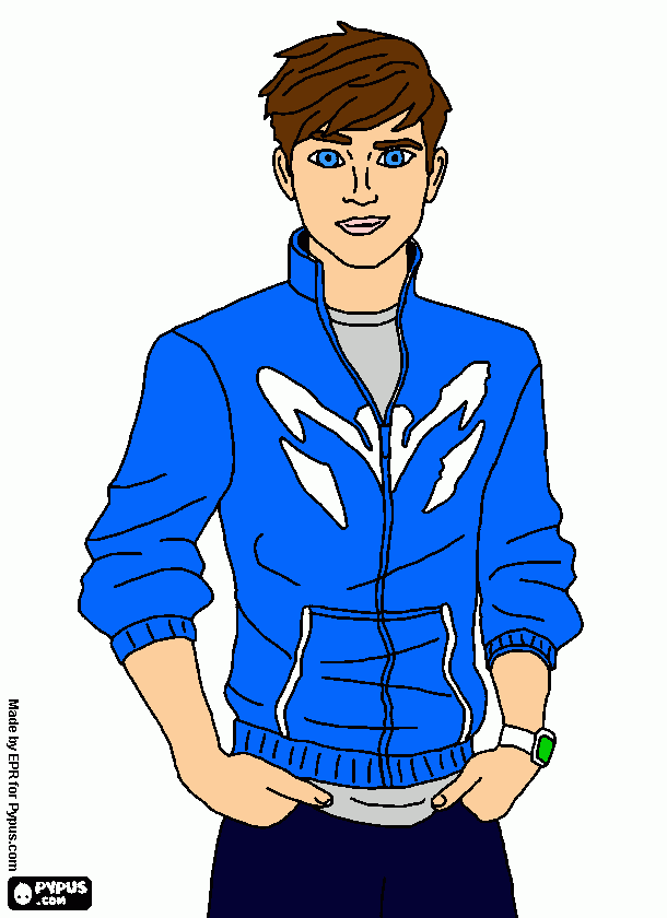 Max Steel - Max McGrath para colorir e imprimir