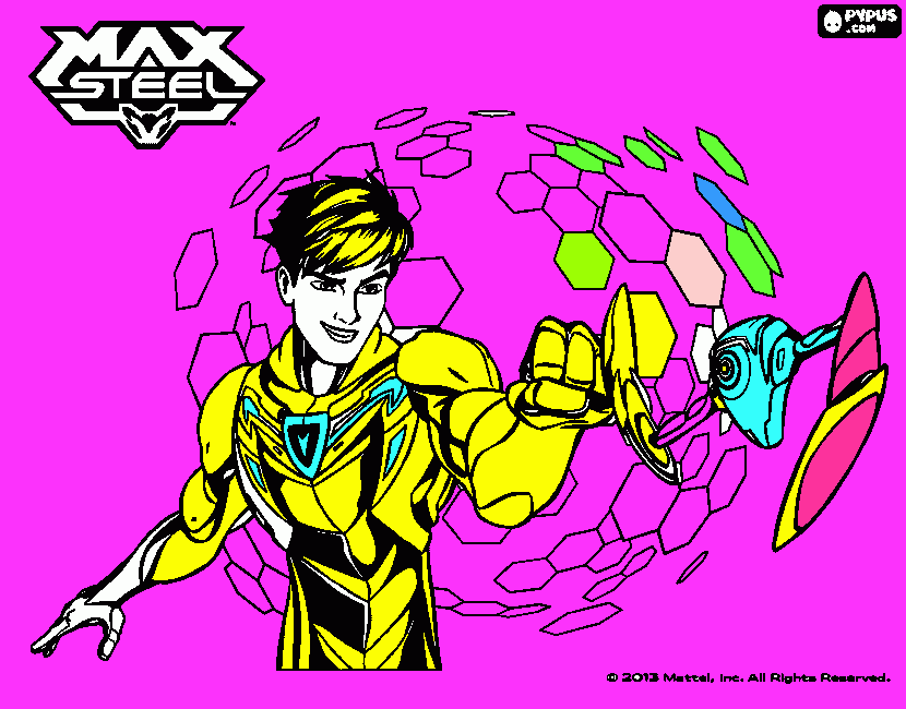 Max Steel para colorir e imprimir
