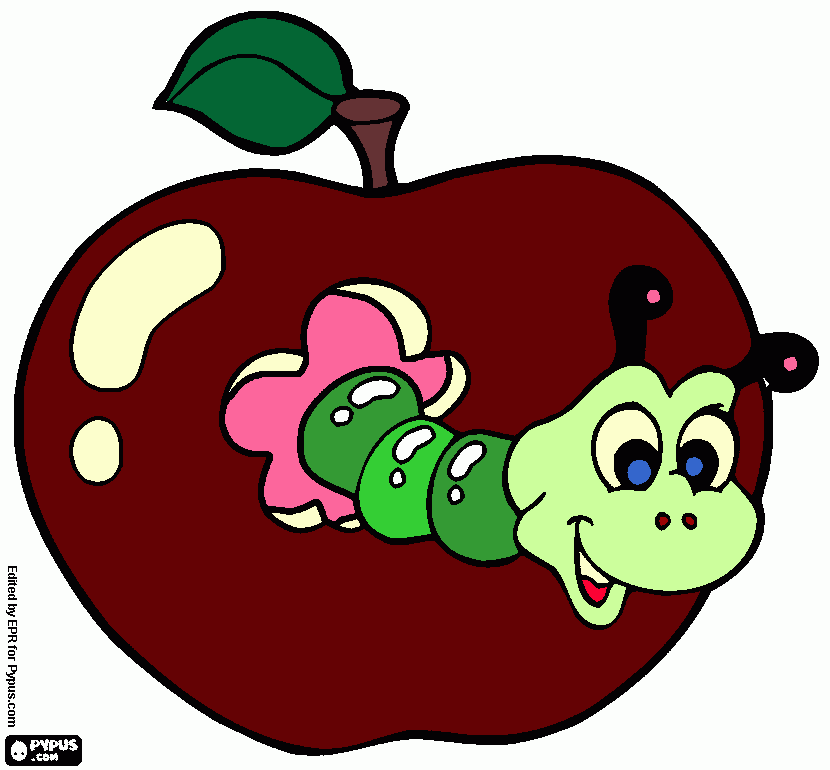 maçanzinha para colorir e imprimir