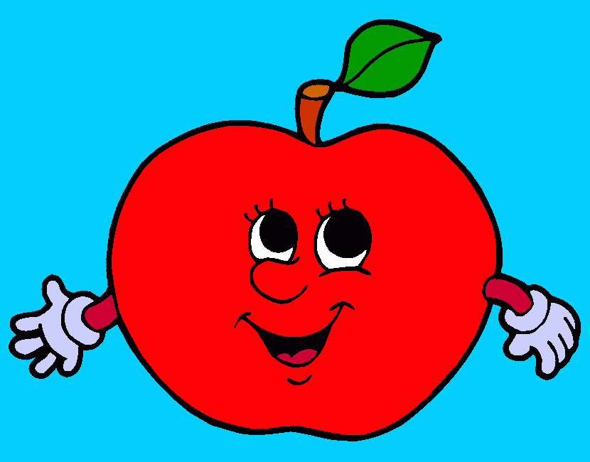 maçã rubi é um tipo de maçã bem vermelha... para colorir e imprimir