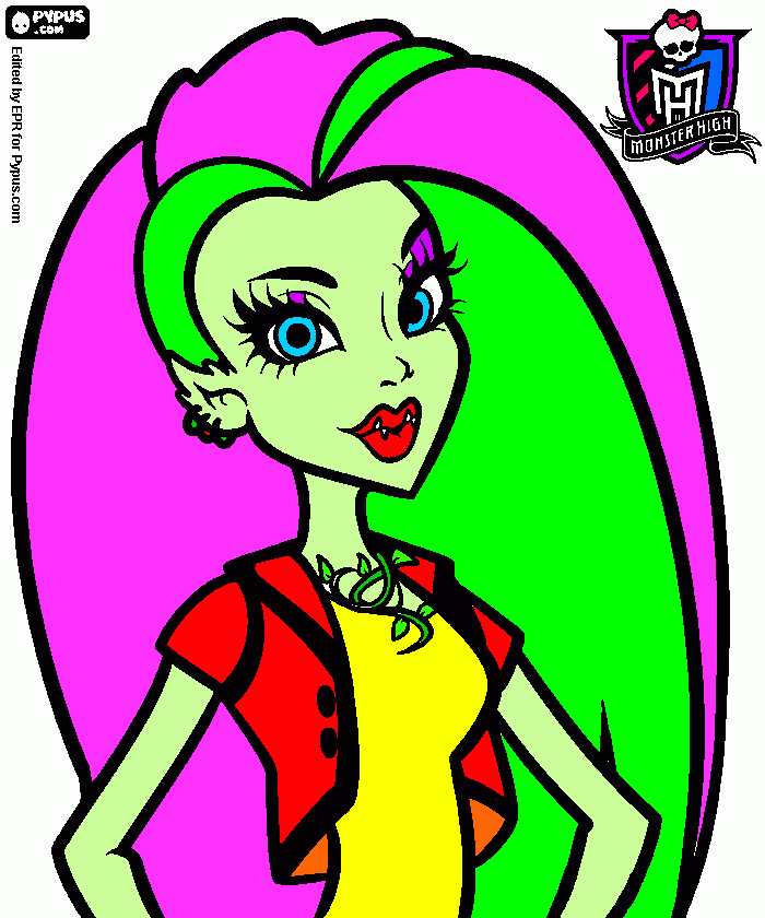 mcflytrap, para colorir e imprimir