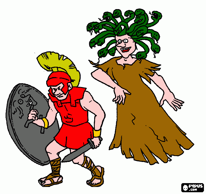 medusa  para colorir e imprimir