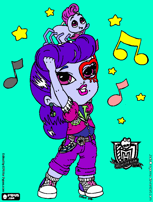 menina aranha para colorir e imprimir