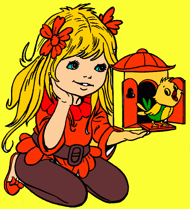 menina linda para colorir e imprimir