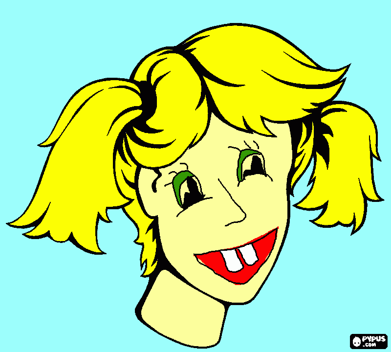 menina pr'a mim feia para colorir e imprimir