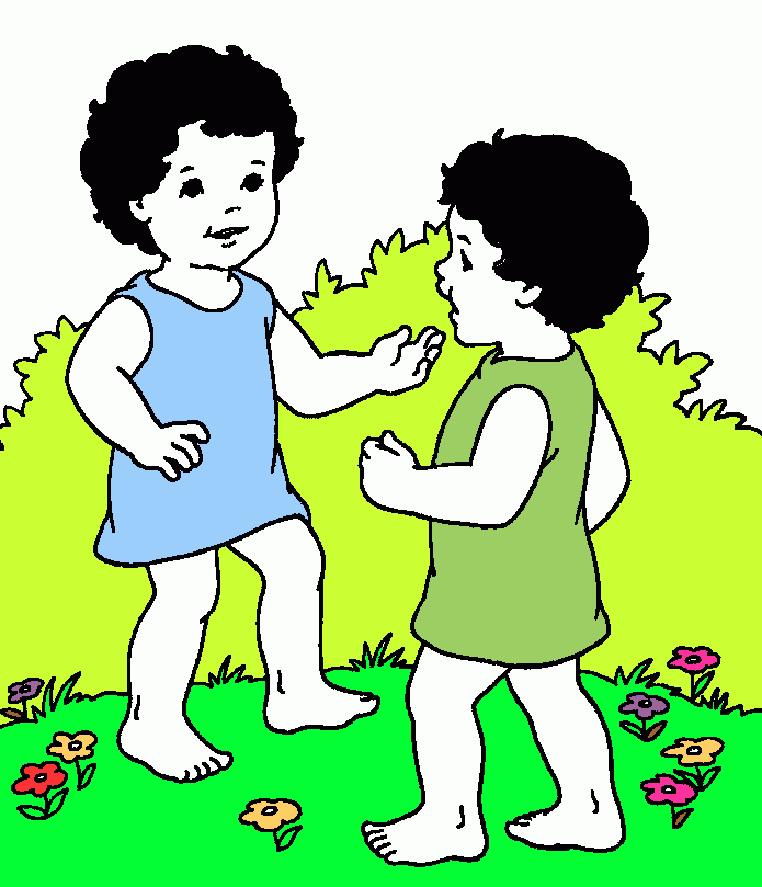 meninas bricando para colorir e imprimir