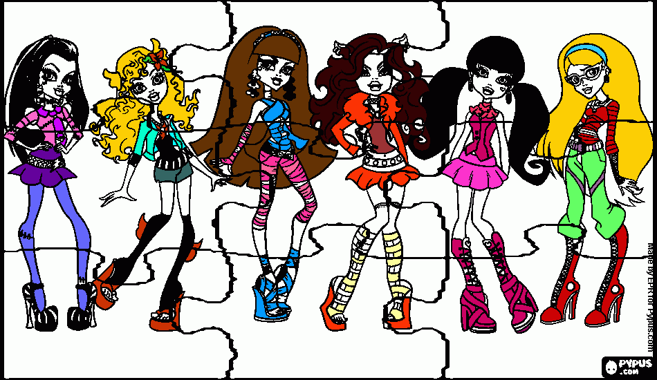 meninas coloridas para colorir e imprimir