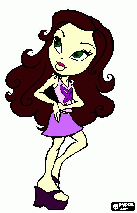 meninas vaidosas 2 para colorir e imprimir