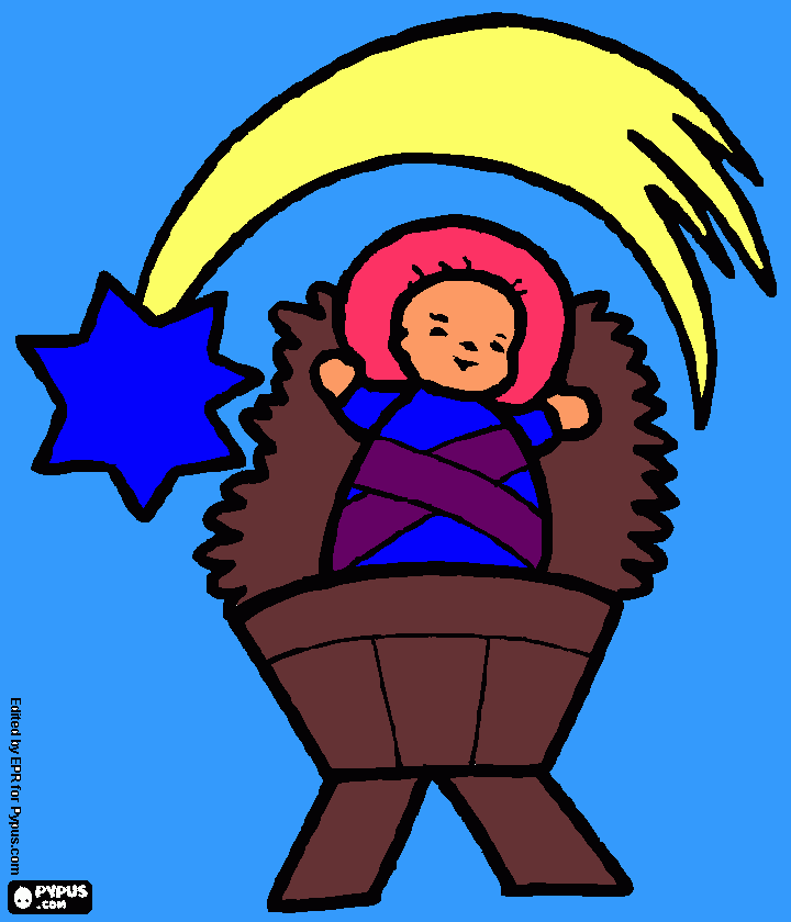 menino   jesus para colorir e imprimir