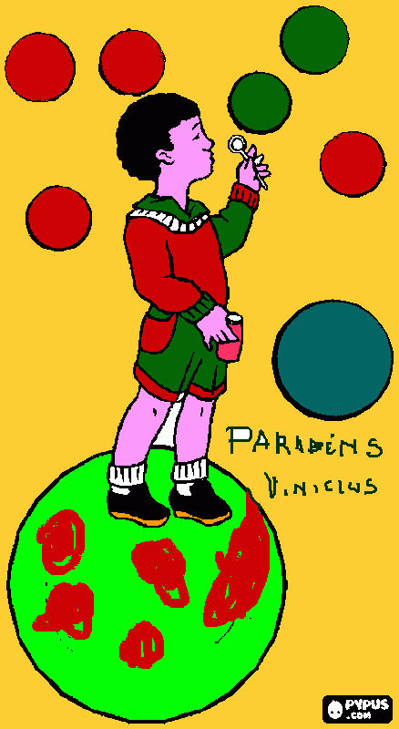 menino brincando de faser bolhas de sabão para colorir e imprimir