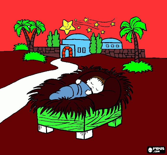 Menino Jesu para colorir e imprimir