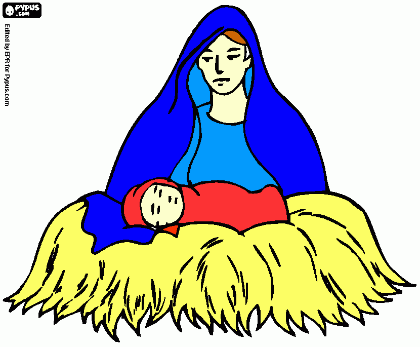 menino jeus para colorir e imprimir