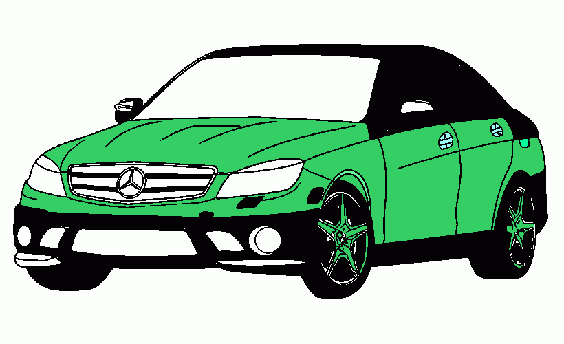 Mercedes Benz para colorir e imprimir