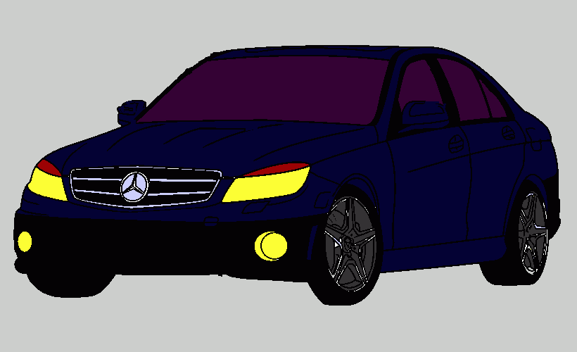 mercedes para colorir e imprimir