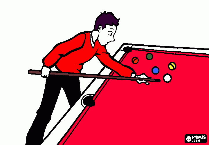 mesa de bilhar para colorir e imprimir