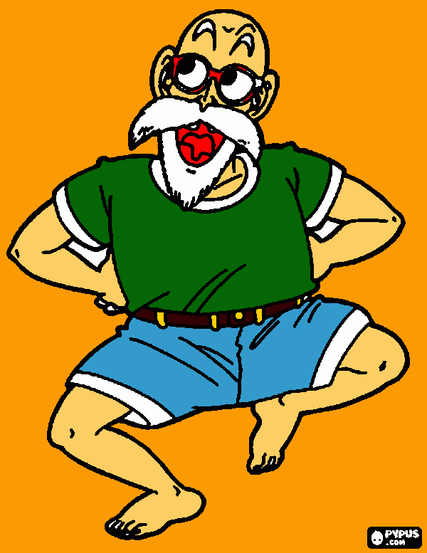 mestre kame para colorir e imprimir