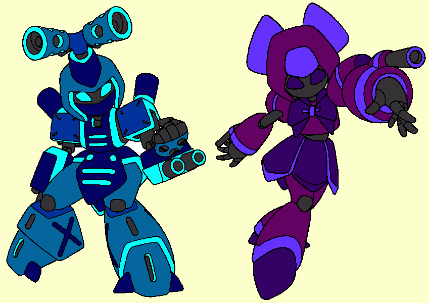 Metabee e Brass para colorir e imprimir