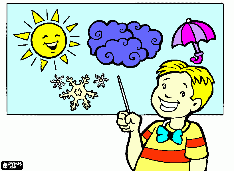 Meteriológia para colorir e imprimir