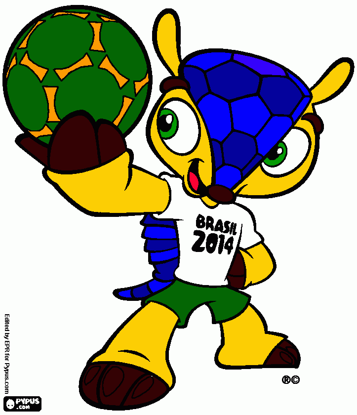 meu fuleco rumo ao hexa!vai Brasil! para colorir e imprimir