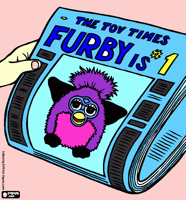 meu furby  para colorir e imprimir