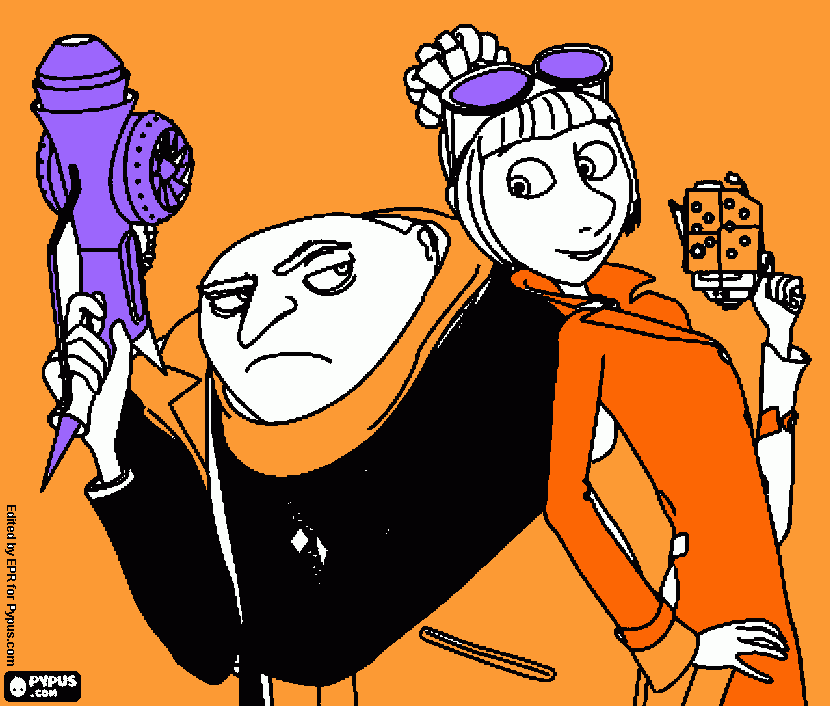 meu malvado favorido para colorir e imprimir