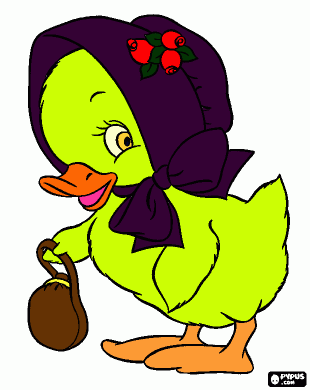 Meu pinto de chapeu para colorir e imprimir