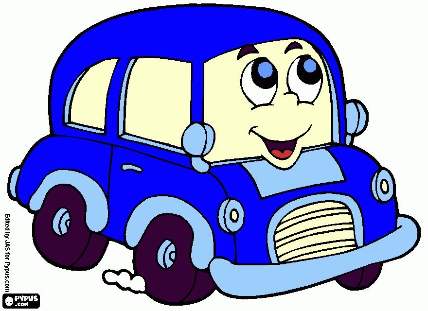 meu primeiro carro para colorir e imprimir