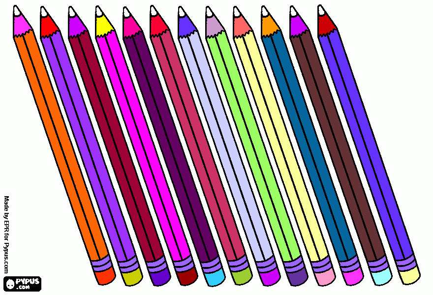 Meus Lapis  para colorir e imprimir