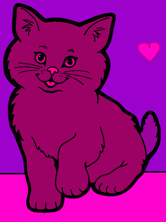 miau para colorir e imprimir