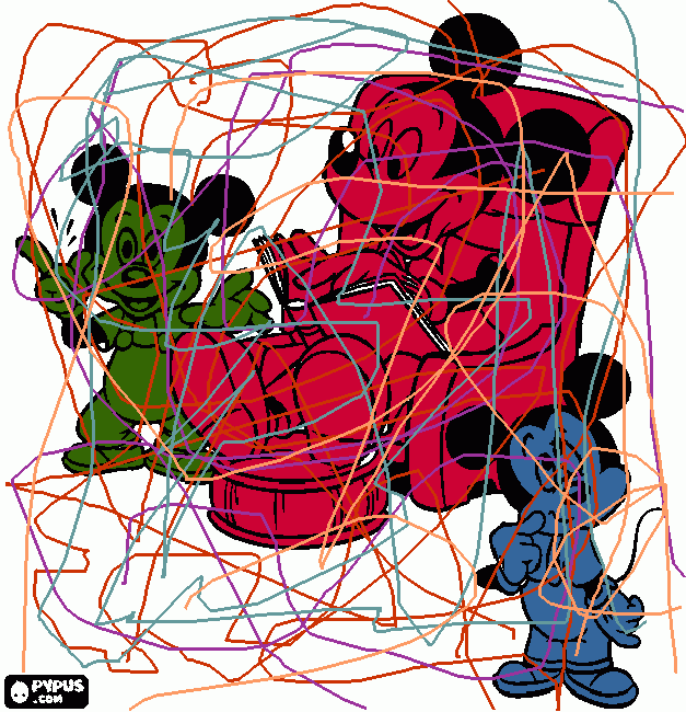 mickey no carnaval para colorir e imprimir