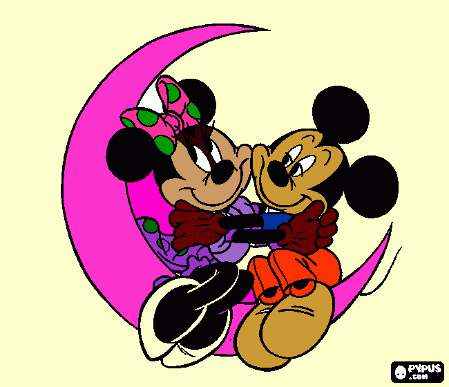 mike e mine  para colorir e imprimir