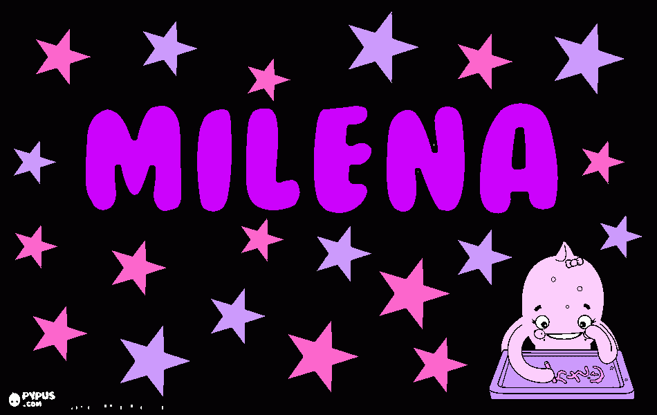 milena de paula para colorir e imprimir