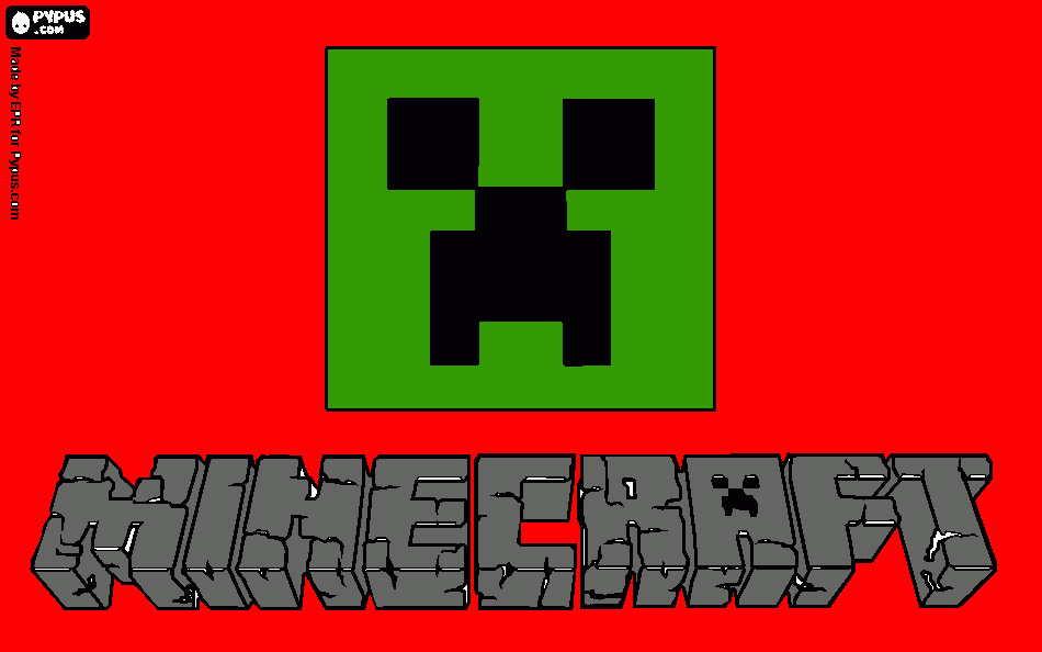 minecreft para colorir e imprimir