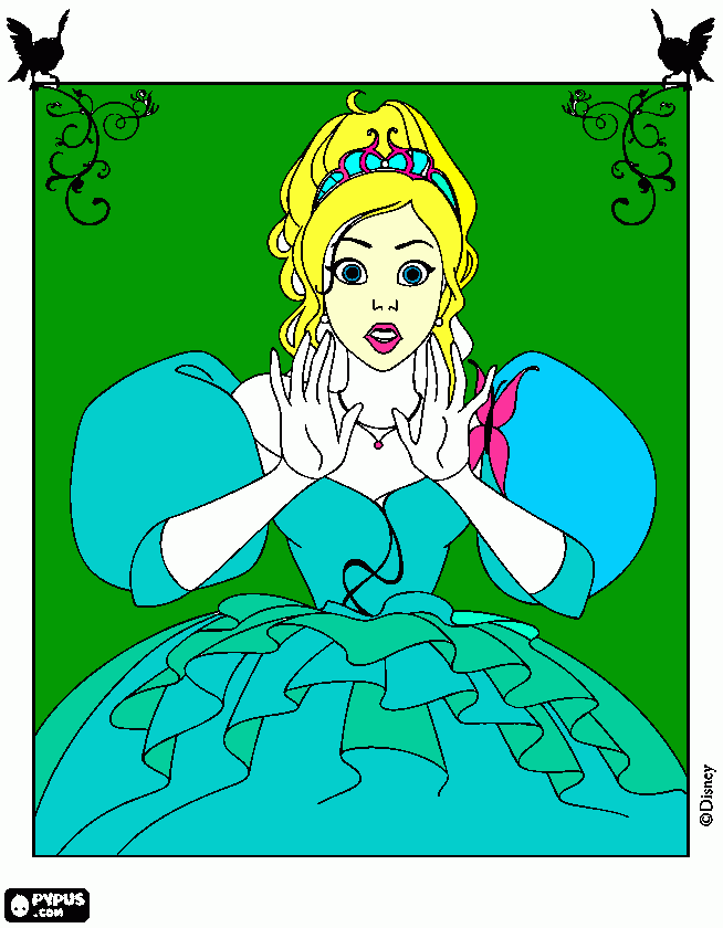 Minha linda princesa Joana para colorir e imprimir