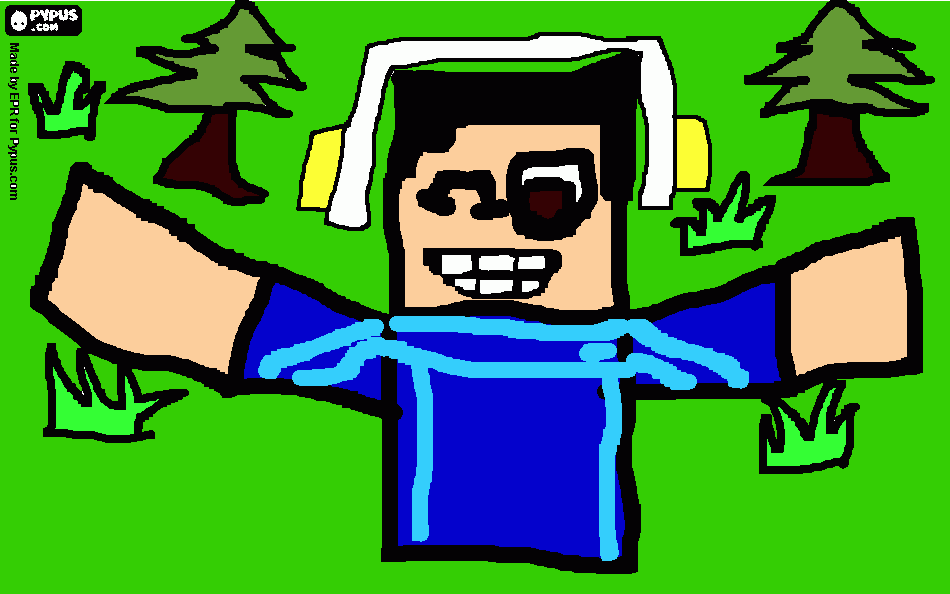 mini desenho feito por um usuário para colorir e imprimir