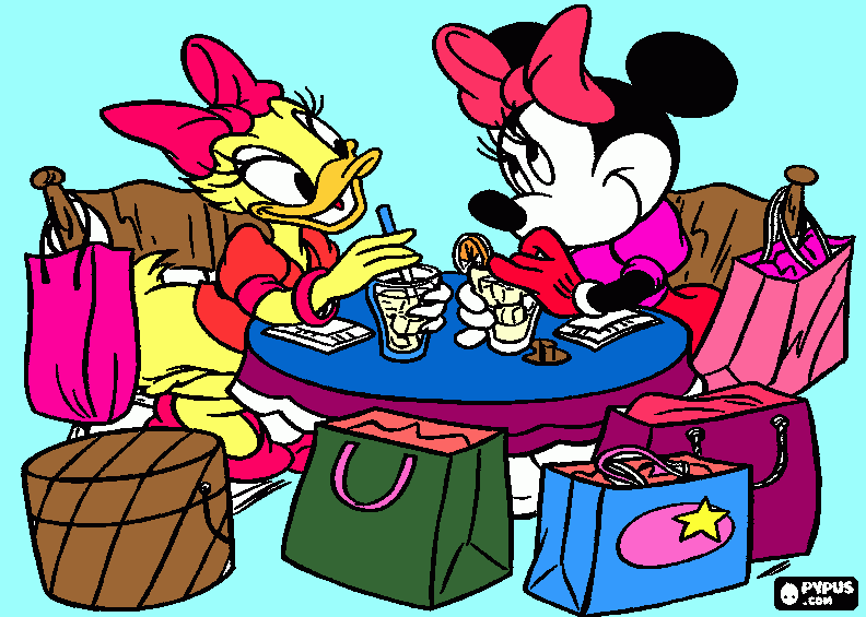 mini e margarida para colorir e imprimir