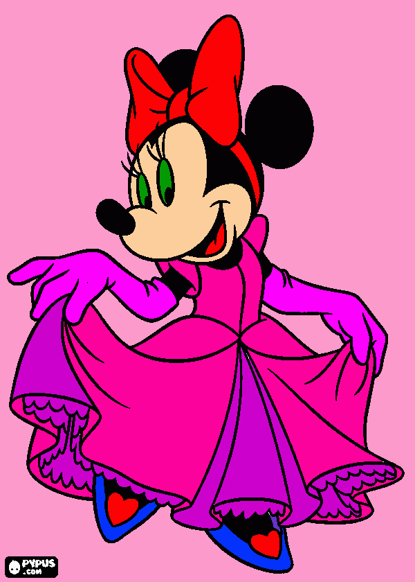 minie mause para colorir e imprimir