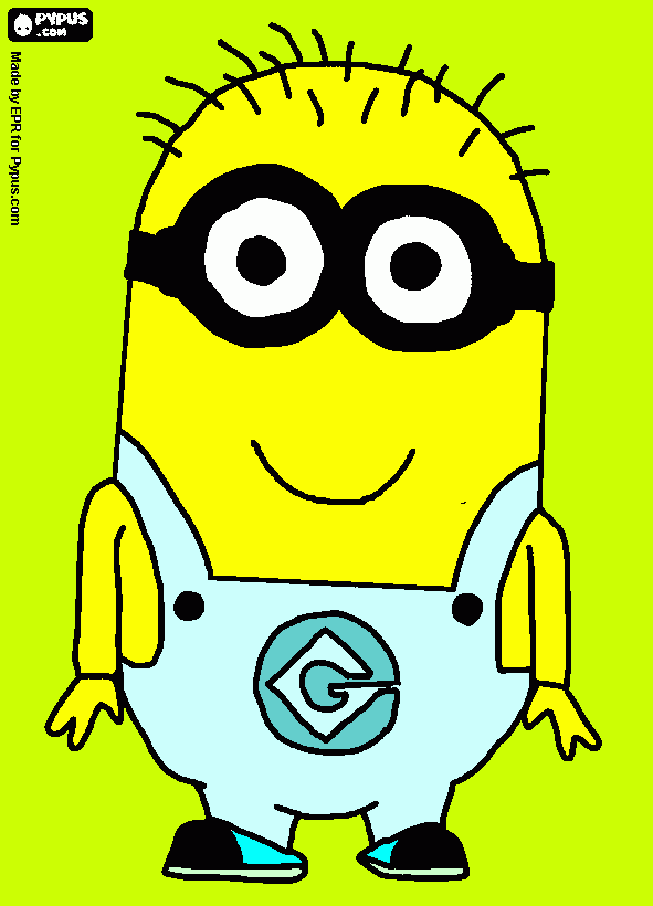 minion MEU MAUVADO FAVORITO para colorir e imprimir