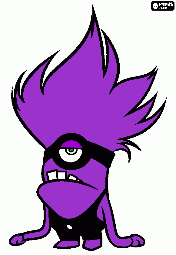 minion rocho para colorir e imprimir