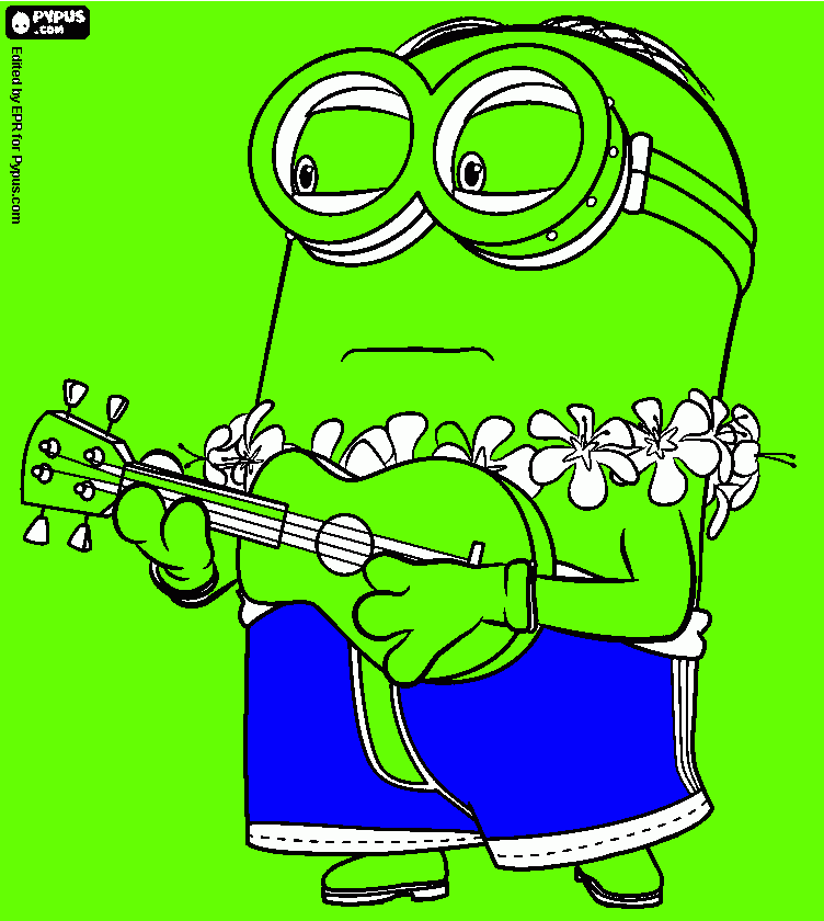 Minions Hulk para colorir e imprimir