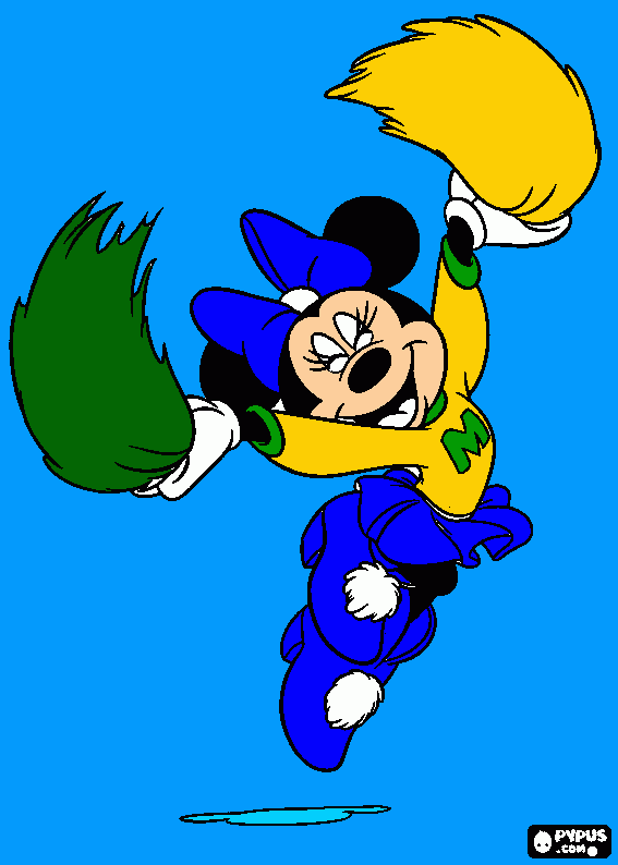 minnie bela para colorir e imprimir