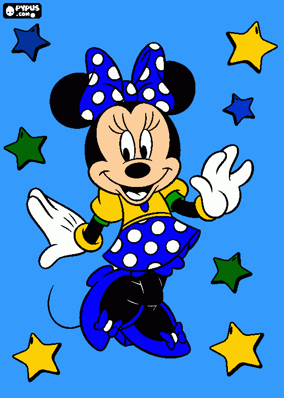 minnie linda para colorir e imprimir
